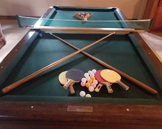 Brunswick Pool Table with Ping Pong