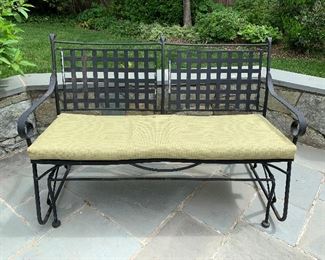 Metal Glider with cushion $295