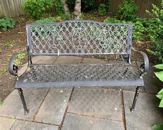 Metal Garden bench $250
