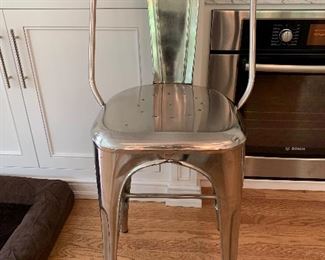 Metal barstool (1) in great condition. Seat height 26" - $95