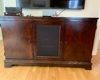 Media cabinet in great condition 5'1"x22"x3'h - $450