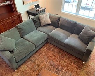 Sectional sofa in great condition 92"x89"x36" - $975