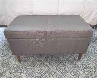 Upholstered storage bench 34"x18"x18" in great condition - Price $150