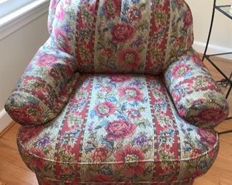 Upholstered arm chair in excellent condition $250