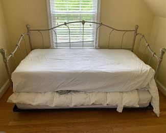 Iron day bed with trundle in excellent condition - $275