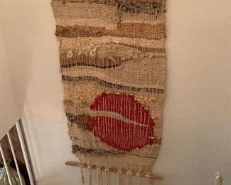 Several woven tapestry hangings, vintage
