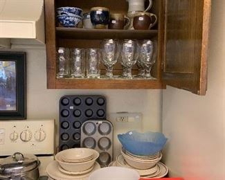 Kitchen items and glassware