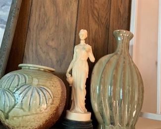 Hand made pottery items and decor