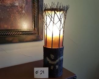 #24 ~ ($60) Super Cute Twig Lamp- 20 " tall