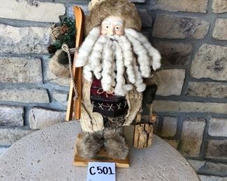 C 501 ( $15)  Ski theme Santa 
