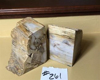 #261 ~ ($25) Stone bookends 5"H