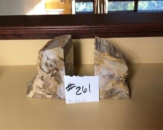 #261 ~ ($25) Stone bookends 5"H