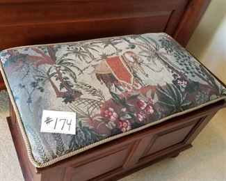 #174 ($10)~ Elephant design seat cushions for trunk