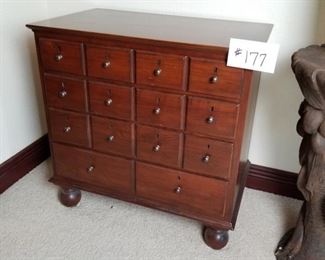 #177 ~($200) Bob Timberlake solid cherry night stand, great condition, comes with protective glass top.  Measures 30"W x 18"D x 30"H.  4 long drawers.