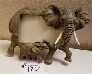 #185 ~($18) Cute elephant frame holds a 4x6 photo!  