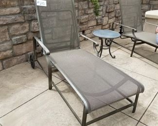 #215 ($80) Lounge chair, adjustable, on wheels.  Great condition! 