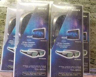 Sony 3D glasses to sync with bravia TV.  5 available. $10 each