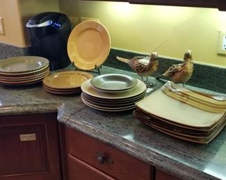 Assorted plates. Quality heavy stoneware.  $2 each