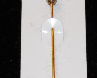#13 Genuine Tiger Eye stick pin,2.5 long $12 go to Tas-Estate-Sales.com to purchase.