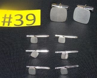 #39  Cuff / collar link set Vanguard sterling $12 for all Go to Tas-Estate-Sales.com to purchase.