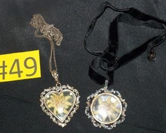 #49  Dried flower necklaces 9 inches long $3 each. Go to Tas-Estate-Sales.com to purchase.