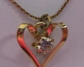 14K Gold Filled Heart Necklace