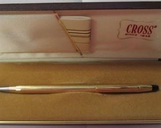Cross Ink Pen 10K rolled gold,  Made in Ireland
