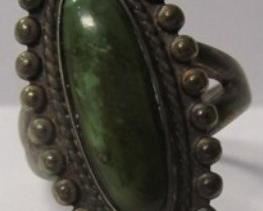 Signed sterling & turquoise ring