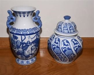 50. Vase and Jar With Lid