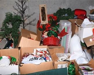 97. Large Lot Of Christmas Decorations