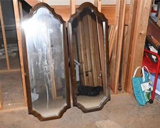 110. Two 2 Wood Framed Mirrors