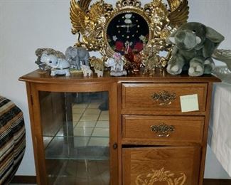 Cabinet with Curio (Needs a little love)