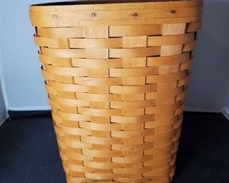 Large 12 inch Tall Longaberger Square Planter Basket 1997 - with Liner