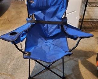 1 Blue Lawn Chair with Bag