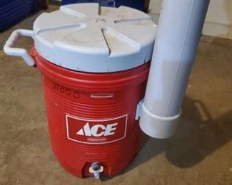 1 Ace Red Cooler with Cup Dispenser