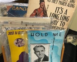 100's of Antique  sheet music (beautifully preserved)