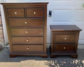 Chest of Drawers and Nightstand