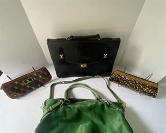 Various Styles of Totes and Clutches