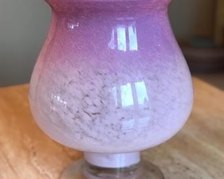 Hombre pink vase,  9",  $10