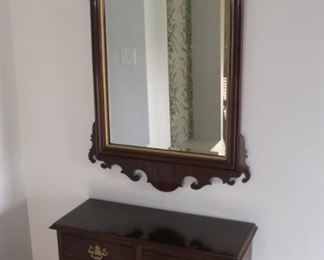 Stickley Bachelor Hall table $350.00 30 x 31 x 12 //////////Mirror $150.00