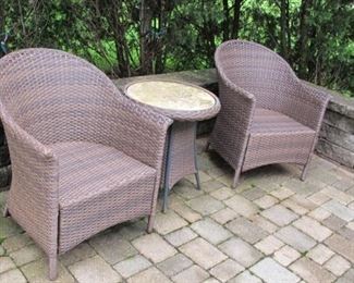 $195.00 Rattan chairs & table