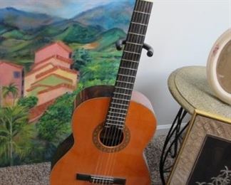 $95.00 Lyndale Classical guitar with stand
