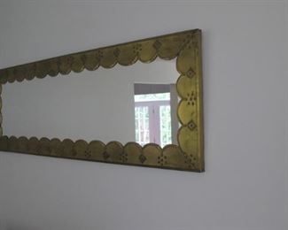 $50.00 Metal framed wall mirror 58 x 22