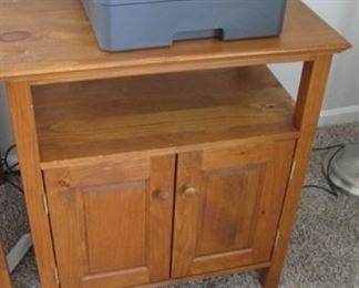 $40.00 Mission style printer table 30 x 26.5 x 18