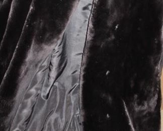 $85.00 ripped Black beaver coat women medium