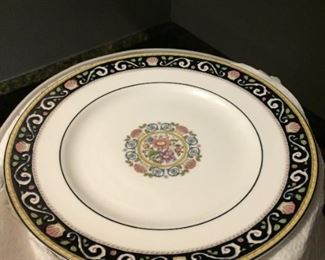 $1250.00 Set of 12 Five piece Wedgwood China Runnymede Blue pattern Bone China W4472 made in England