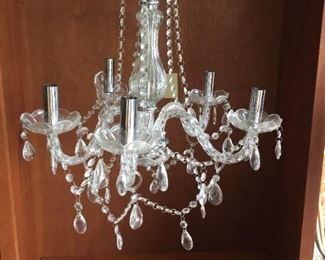 $40.00 Vintage Crystal Chandelier 16 x 16