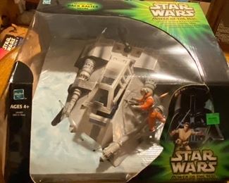 Star Wars Power of the Jedi Action Figures: Snowspeeder w Dack Ralter
