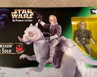 Hasbro 1998 Star Wars Power of the Force Tauntaun & Han Solo  