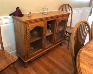 Oak Credenza, Server, Dining Cabinet 